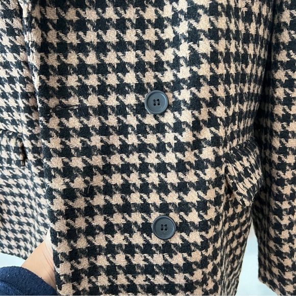 BlankNYC Book Club Houndstooth Blazer Women L Academia Preppy Businesswoman - Picture 8 of 11